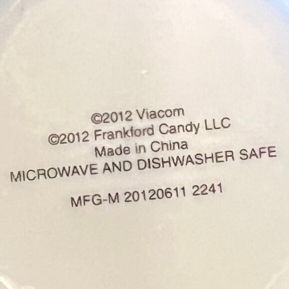 Set of 2 SpongeBob Squarepants Ceramic Mugs 2011 and 2012 VIACOM ~ Nickelodeon - Picture 9 of 10